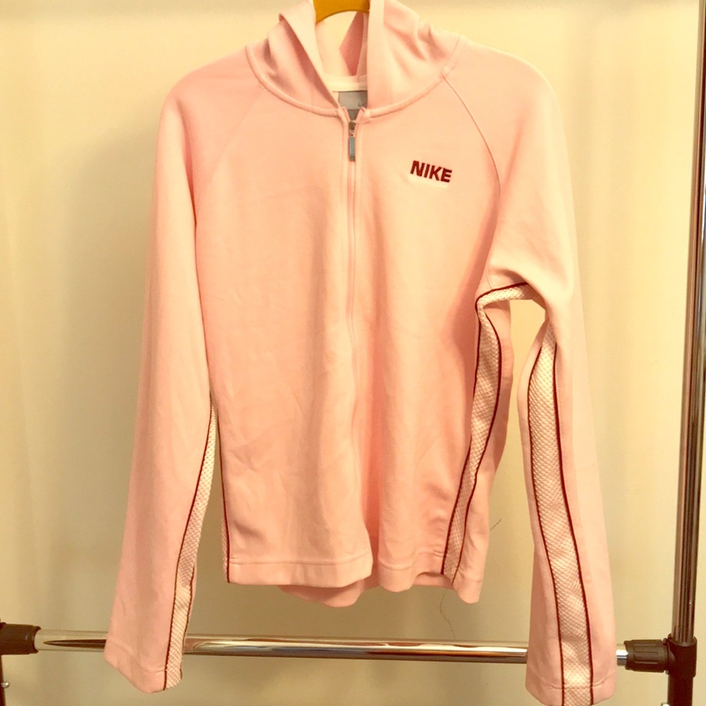 Pink Hooded Athletic Jacket - Nike